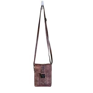 Minicat vegan leather laser cut mini bag crossbody